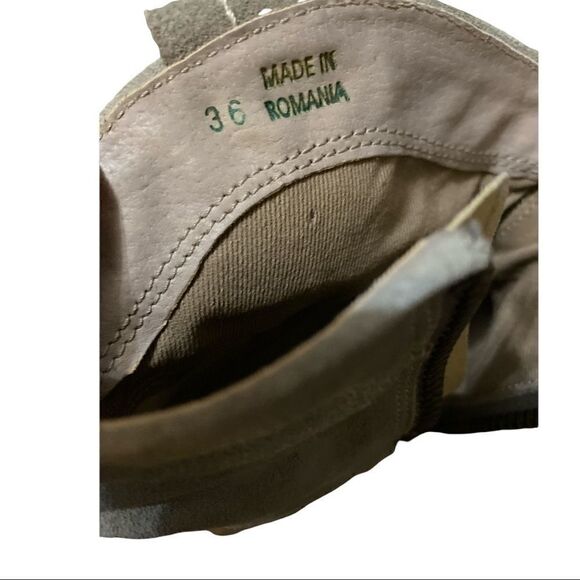 Sundance | Minty Sage Suede Handmade Etta Booties Ankle Boots Booties | 6 - Picture 5 of 6